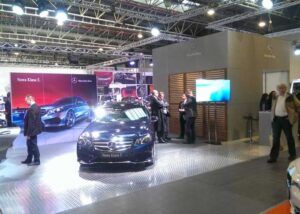mercedes big expo stand