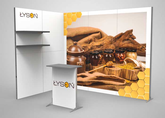 rent 3x3 modular stand in europe
